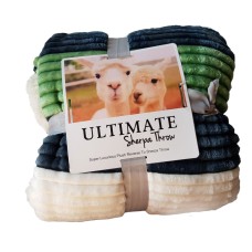 Angel Wings Sherpa Throw (GREEN) - 200 x 230 cm