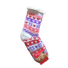 Ladies Fluffy Winter Socks with Non-Slip Grip LWS009