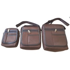 3 Piece Cross- Body Shoulder Bag Brown
