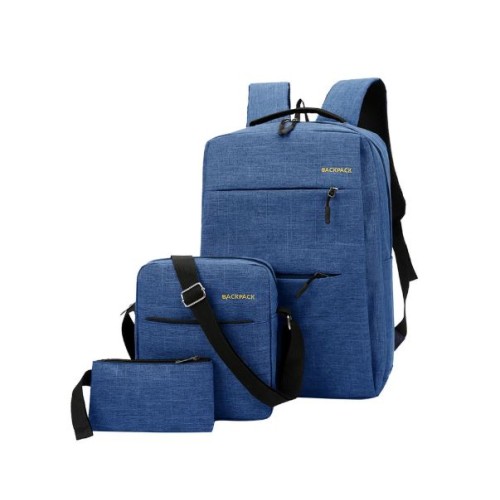 3 piece backpack set BLUE