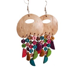 Bean Shaped Drop Earrings