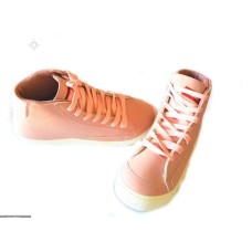 Unisex High Top Sneakers - Pink