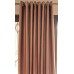 Ready-Made Eyelet Curtains 250 x 250 Gold and Brown Stripes