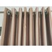 Ready-Made Eyelet Curtains 250 x 250 Gold and Brown Stripes