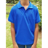 Kids Short Sleeve Golfers - Blue (SIZE 11/12 yrs)