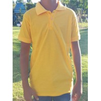 Kids Short Sleeve Golfers - Yellow (SIZE 11/12 yrs)