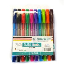 Le Stat Hauser Trendz Gliss Colour Ball Pens Set of 10