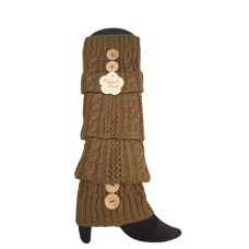 Cotton Road Ladies Leg Warmers Brown