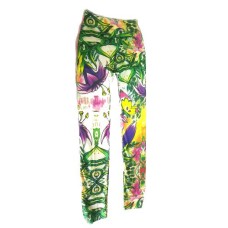 Loud Printed  Free Size Leggings - Purple Lily's