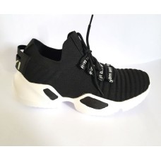 Men's DIYI Black and White Flexible Trainers
