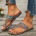 Flat Sandals - Colorful Bohemian 