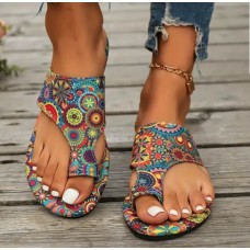 Flat Sandals - Colorful Bohemian 