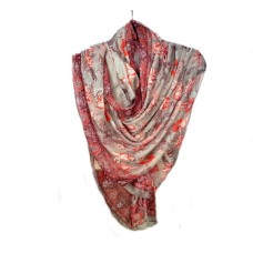 Ladies Scarfs - Grey and Red