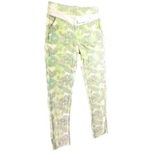 Printed Tights with Pockets - Green M