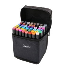 Touch Markers 24pce - Oil-Based Dual Tip Thick Coloring Marker Pens