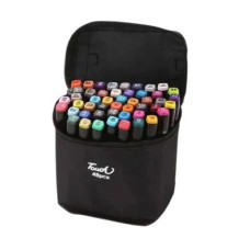 Touch Markers 48pce - Oil-Based Dual Tip Thick Coloring Marker Pens