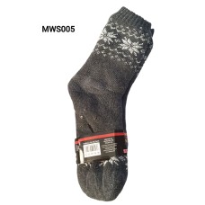 Mens Fluffy Winter Socks with Non-Slip Grip MWS005